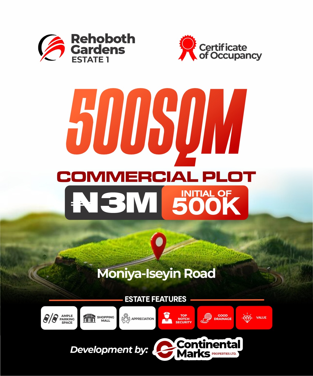500sqm Commercial Plot